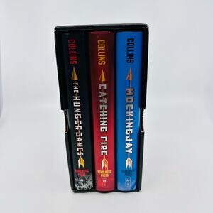 The Hunger Games Trilogy With Box by Suzanne Collins, Scholastic Press, Set of 3
